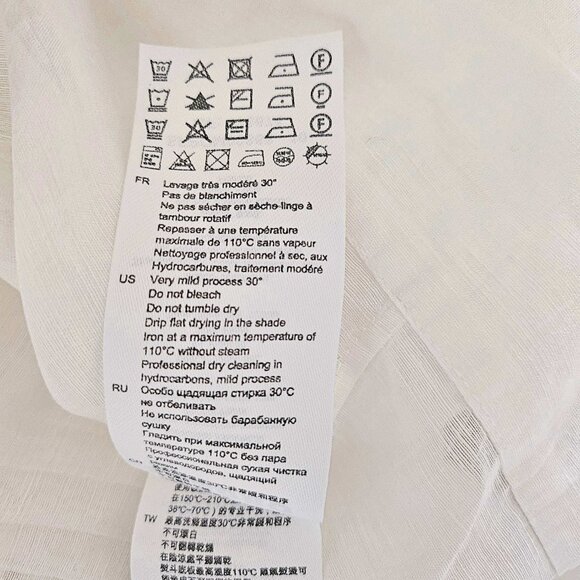 SANDRO WHITE NORMANDIE LACE TRIM SHIRT (3) - Picture 9 of 12